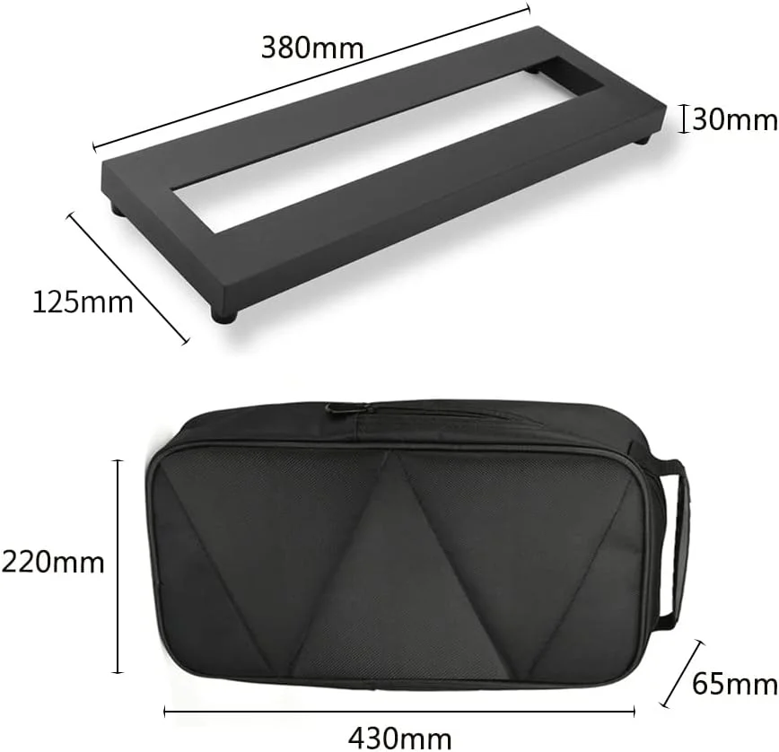 برد پدال گیتار Eujgoov، جنس آلیاژ آلومینیوم به همراه کیف