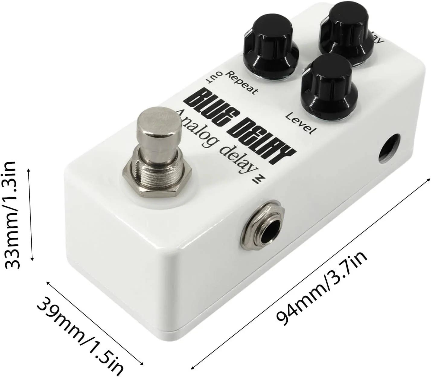 پدال دیلی آنالوگ گیتار الکتریک Eujgoov با بدنه آلیاژ روی و سوئیچ بایپس واقعی پدال دیلی آنالوگ گیتار الکتریک Eujgoov با بدنه آلیاژ روی و سوئیچ بایپس واقعی