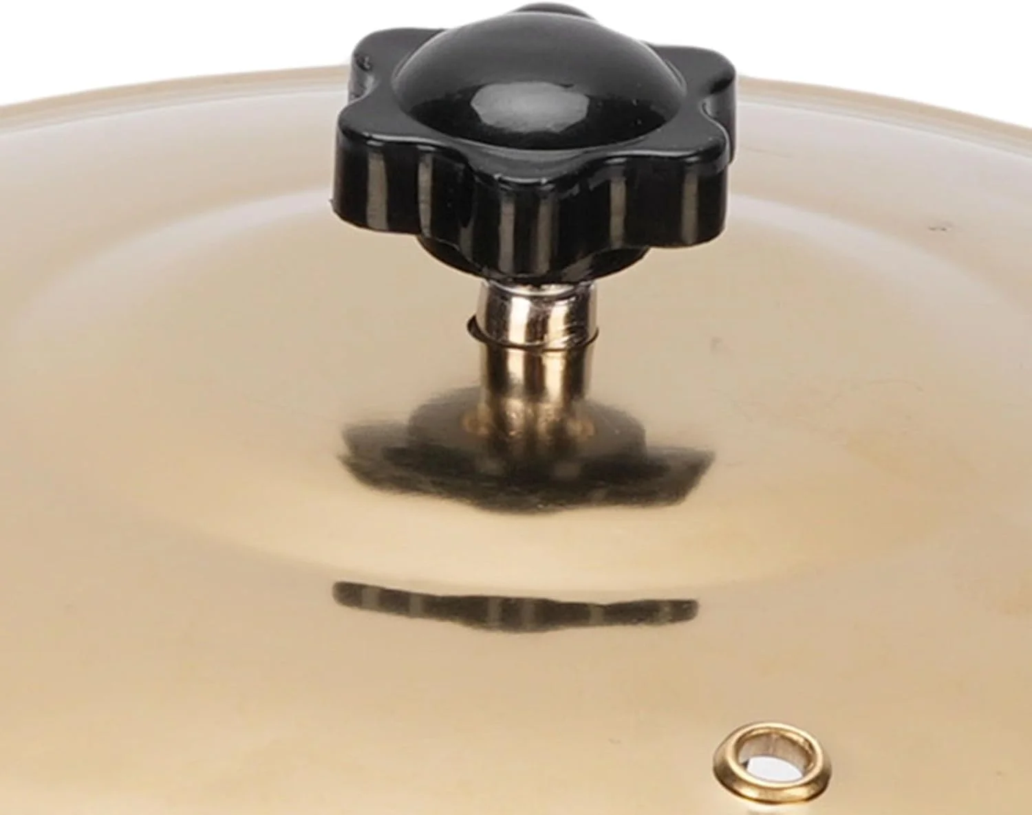 سنج درام خودرو Annadue برای دریچه هوا، سنج تصادف خودرو، صدای فلزی واضح، به همراه پایه، لوازم جانبی سرگرم کننده و کاربردی (طلایی)