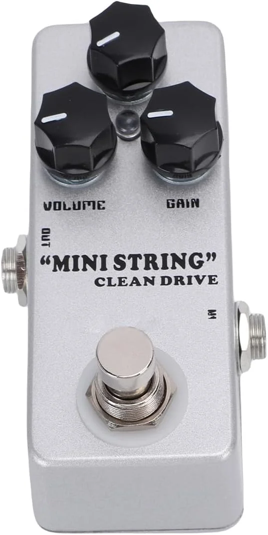 پدال افکت گیتار الکتریک Jiawu با قابلیت اوردرایو، دیلی، تُن گرم، بوست تمیز، کمپرسور و بدنه فلزی - نقره ای