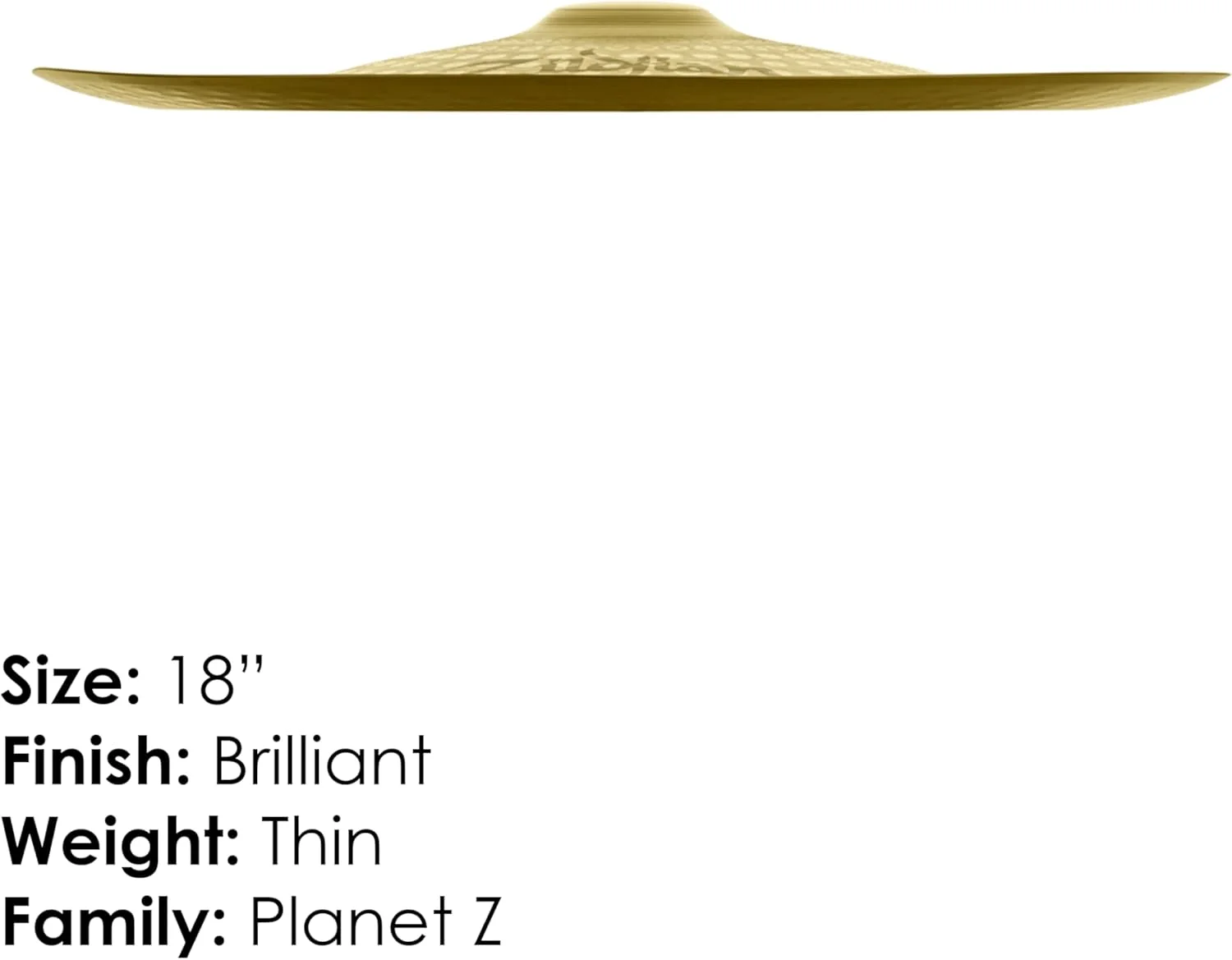 سنج چایـنا زیلجیان سری Planet Z مدل ZP18CH - سایز ۱۸ اینچ سنج چایـنا زیلجیان سری Planet Z مدل ZP18CH - سایز ۱۸ اینچ