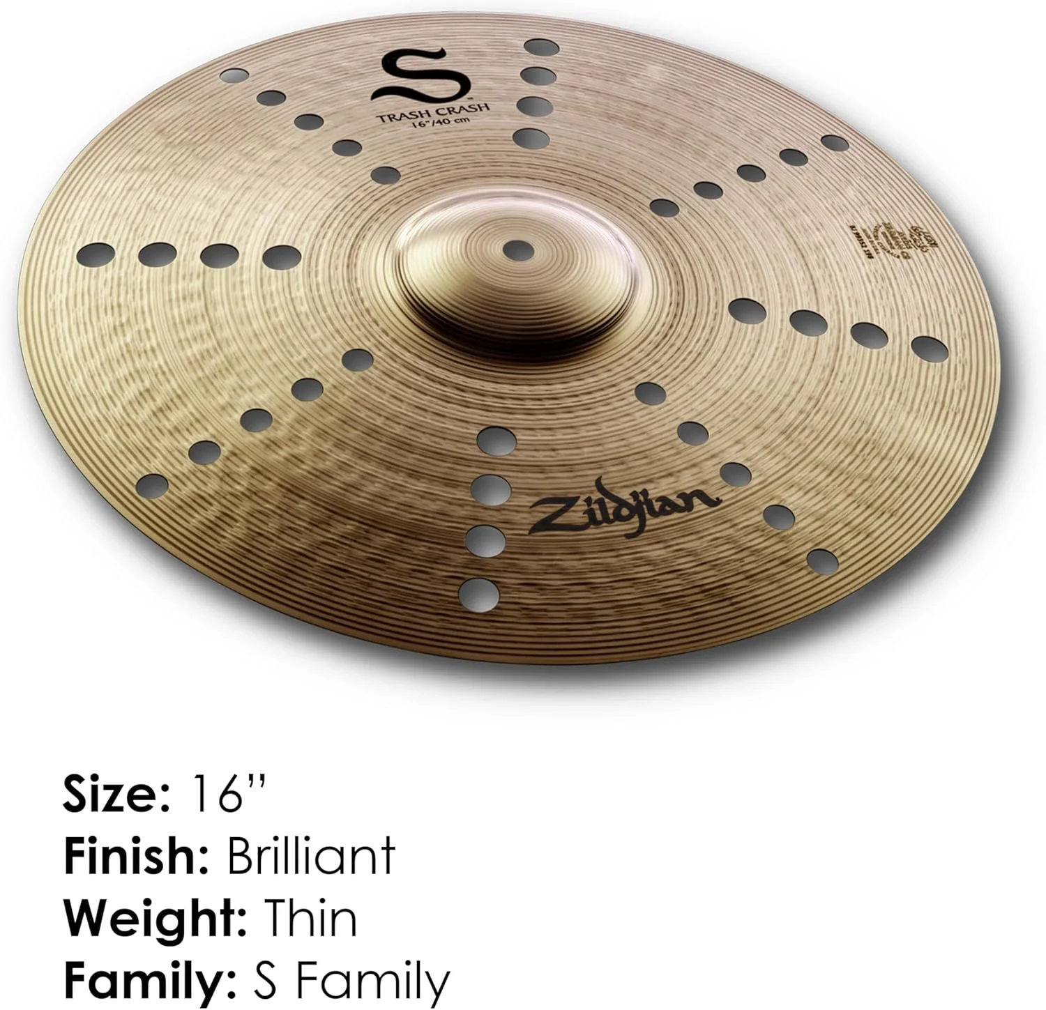 سنج ترش کرش ۱۶ اینچی سری Zildjian S سنج ترش کرش ۱۶ اینچی سری Zildjian S