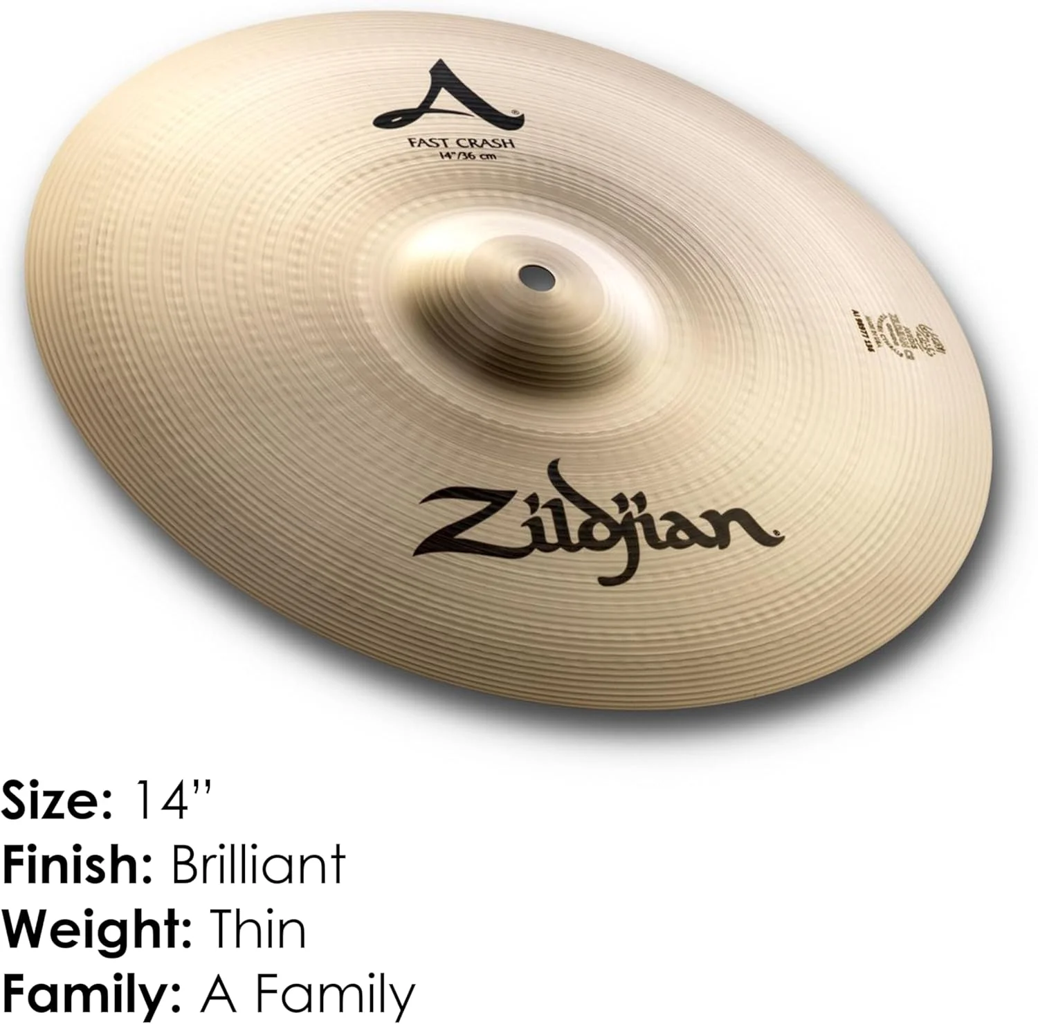 سنج سریع 14 اینچی Zildjian سری A Zildjian