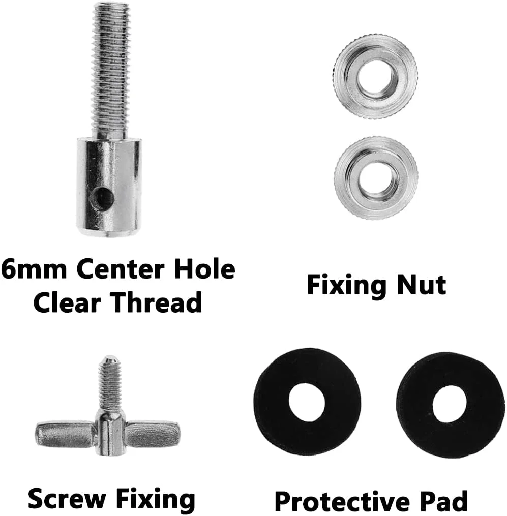 ست 2 عددی کلاچ های-هت درام جاز مناسب میله 6 میلی متری 1/4 اینچی، آلیاژ آلومینیومی کلاچ درام جاز، لوازم جانبی پایه های های-هت سنج برای سنج های-هت دراپ