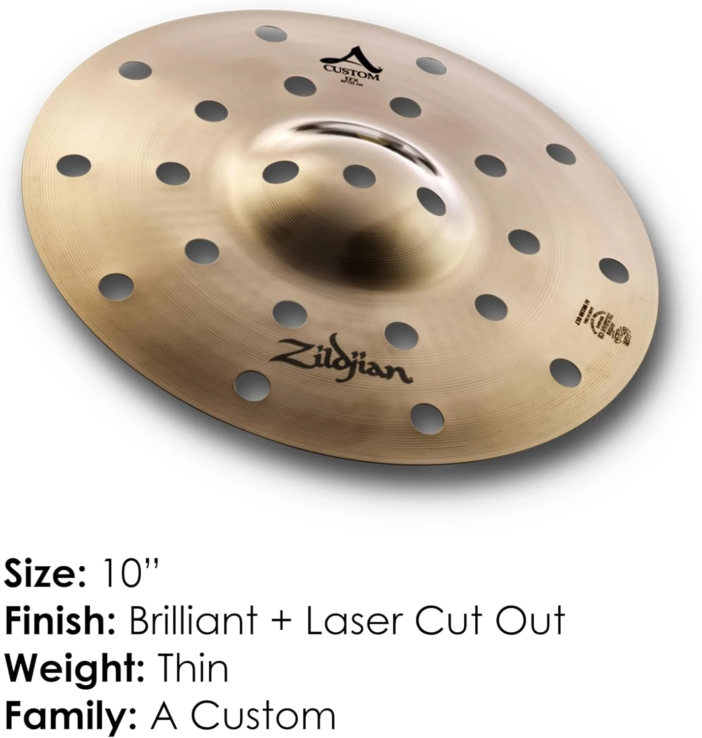سنج ۱۰ اینچی Zildjian A Custom EFX