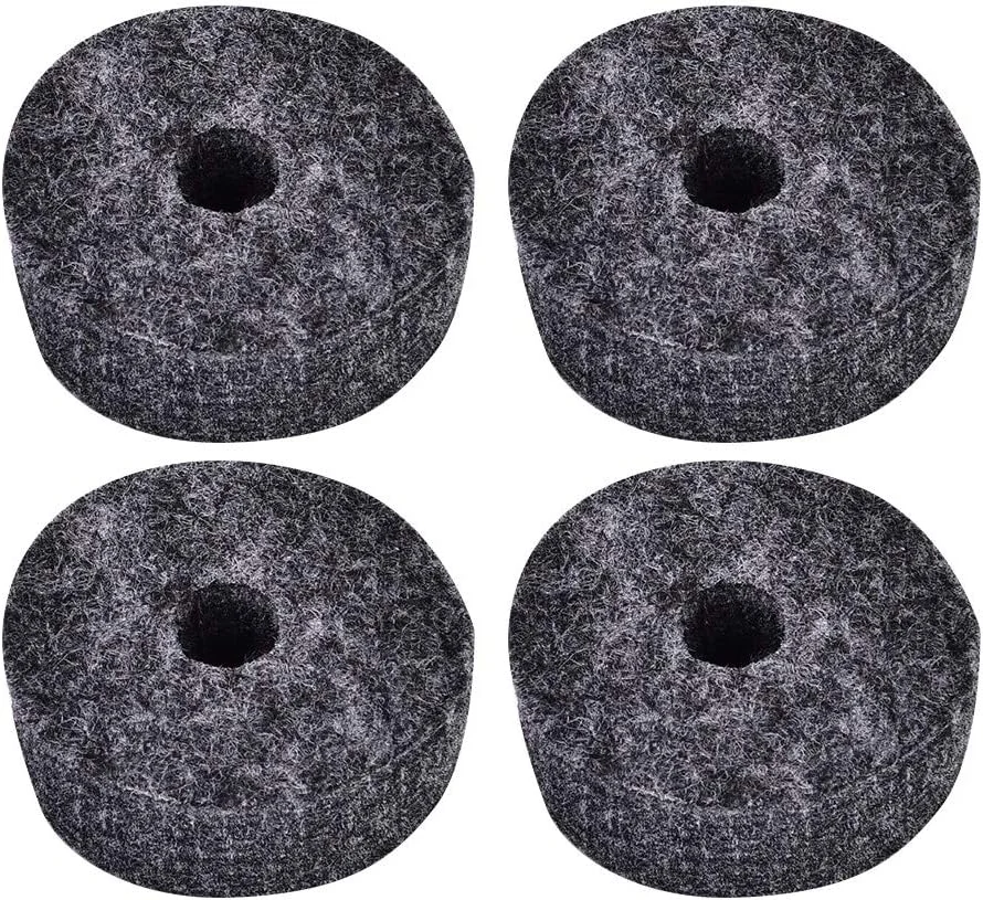 مجموعه واشر سنج درام شامل آستین سنج + 4 عدد واشر نمدی 4 سانتی متری + 2 عدد مهره بالدار + 4 عدد مجموعه پد فلزی برای لوازم جانبی با کارایی بالا