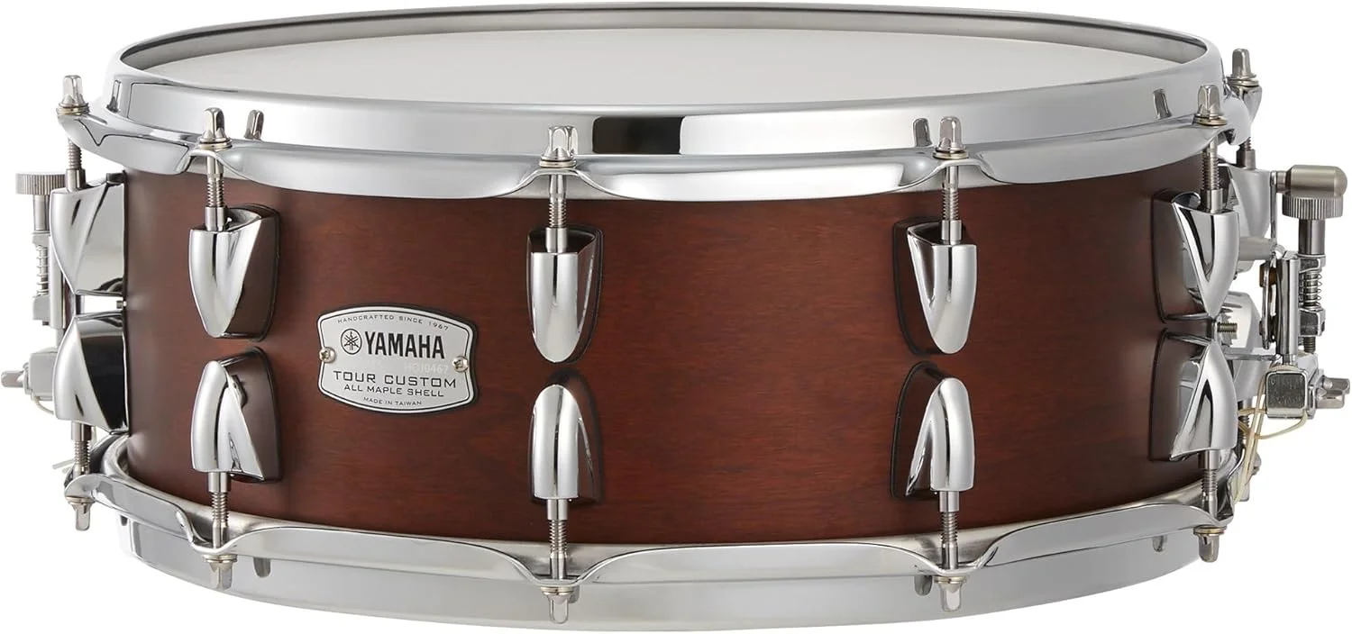 طبل اسنر 14 اینچ در 5.5 اینچ Yamaha Tour Custom Maple، شکلاتی ساتن
