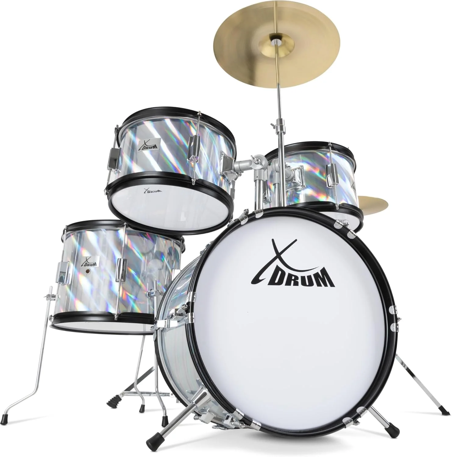 ست درام کودکانه XDrum Junior Pro مدل Laser Silver
