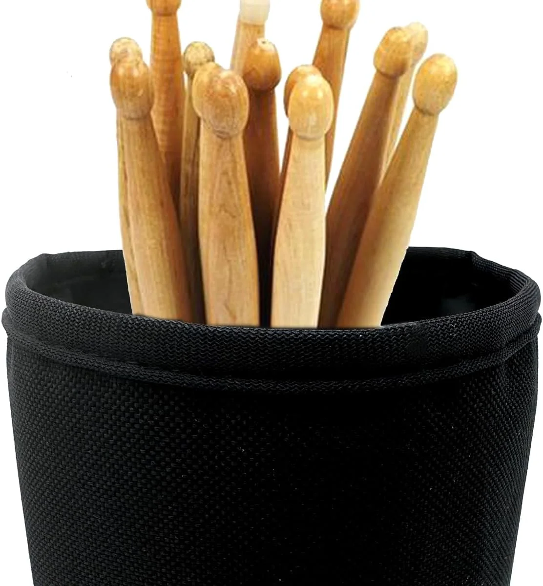 کیف نگهداری چوب درام وانتی، کیف نایلونی با ظرفیت بالا با دو بند چسبی برای چوب های درام، مالت ها، برس ها تا 10 جفت، لوازم جانبی ست درام