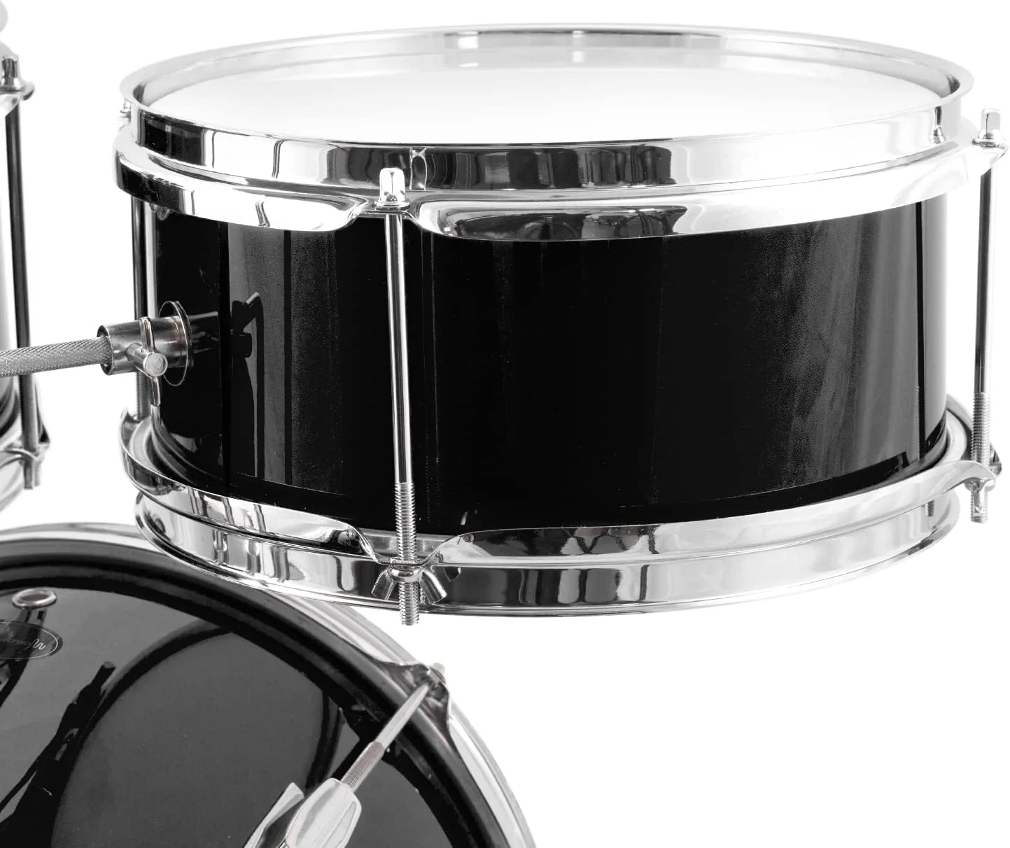 ست درام کودکانه ۳ تکه WR-601، شامل درام باس ۱۲ اینچی، صندلی و چوب درام - مشکی