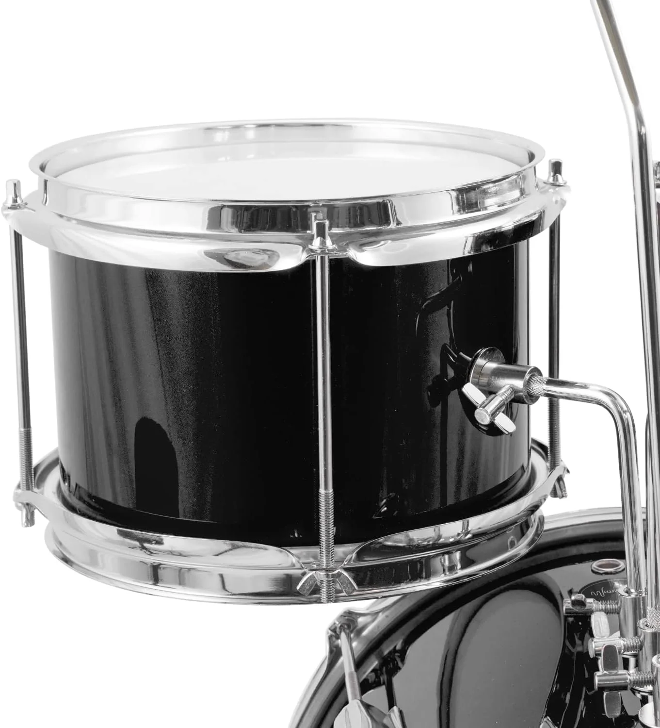 ست درام کودکانه ۳ تکه WR-601، شامل درام باس ۱۲ اینچی، صندلی و چوب درام - مشکی