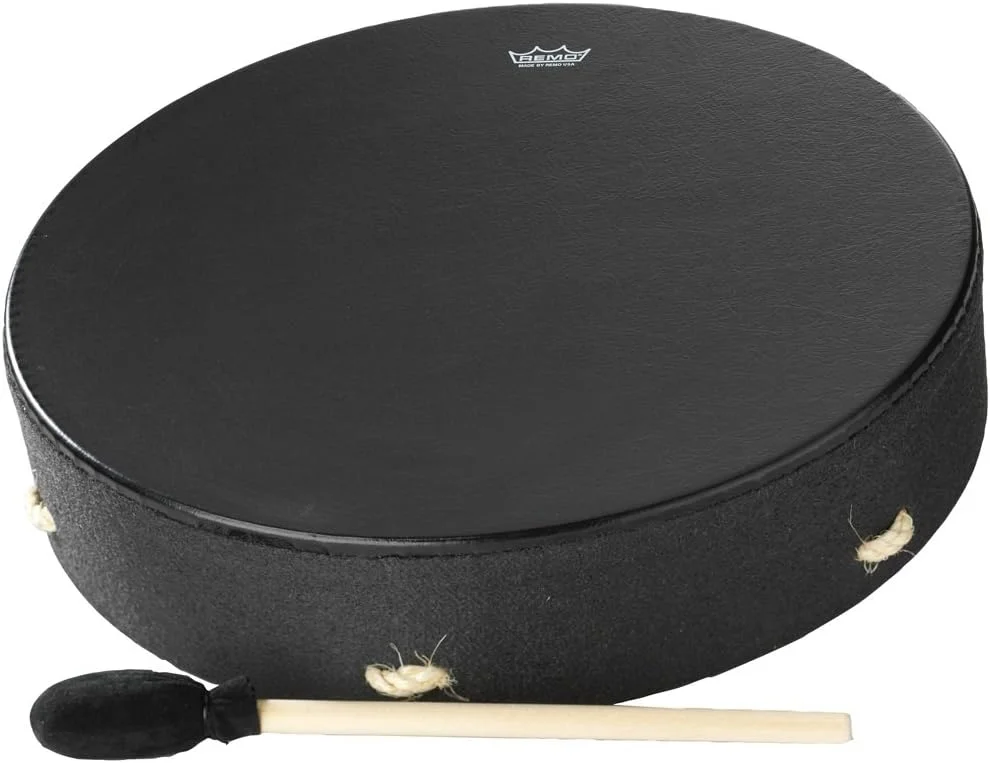 طبل باهیا REMO World Percussion Buffalo E1-1316-BE 16 اینچ - طرح زمین سیاه