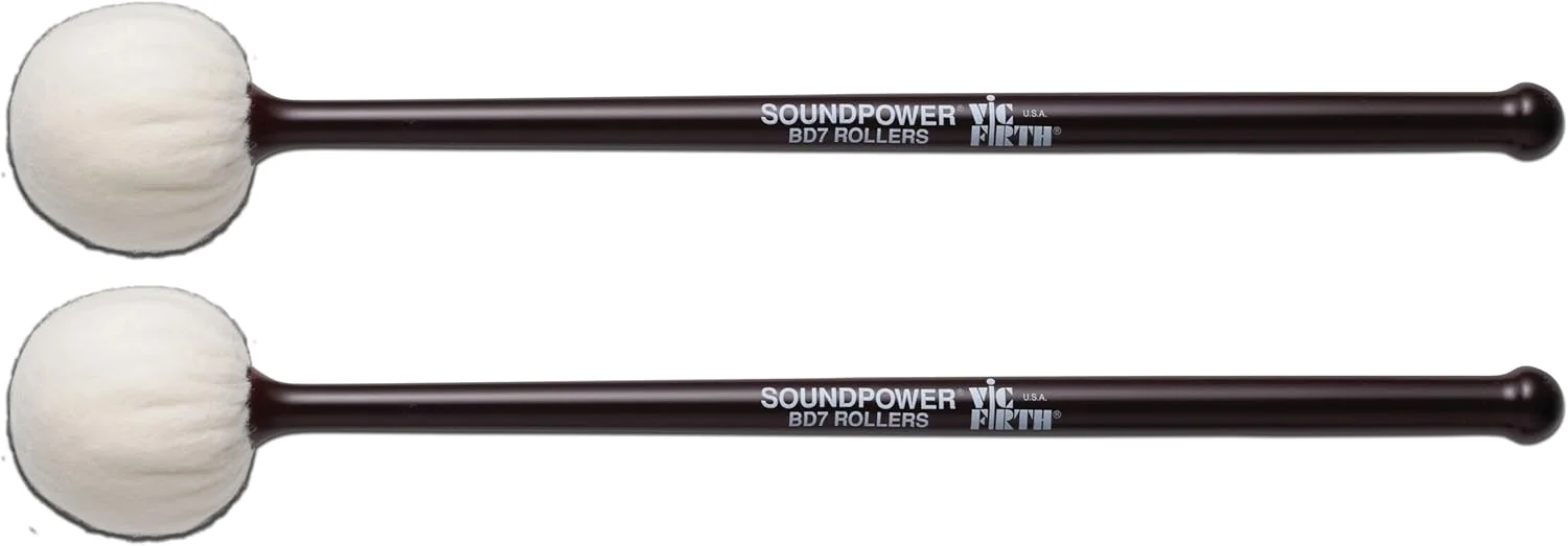 چوبهای رول درام باس Vic Firth Soundpower® (جفتی) چوبهای رول درام باس Vic Firth Soundpower® (جفتی)