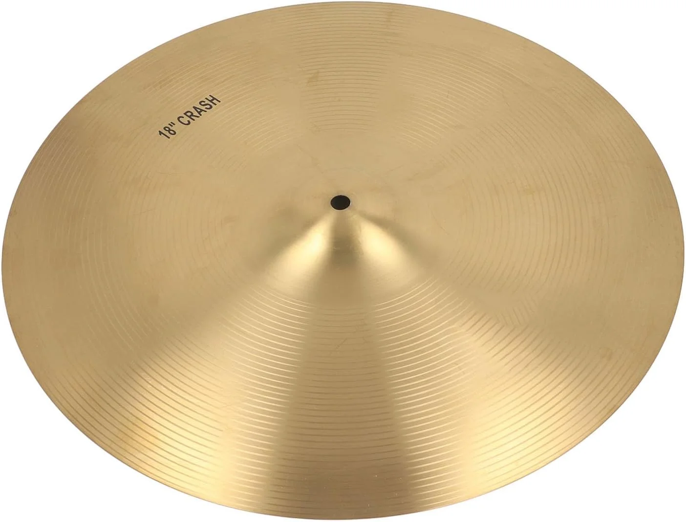 سنج تصادف برنجی حرفه ای، سنج جاز شفاف و درخشان برای کیت های درام، ساختار برنجی بادوام برای اجراهای زنده، ضبط استودیویی و تمرین (18 اینچ)