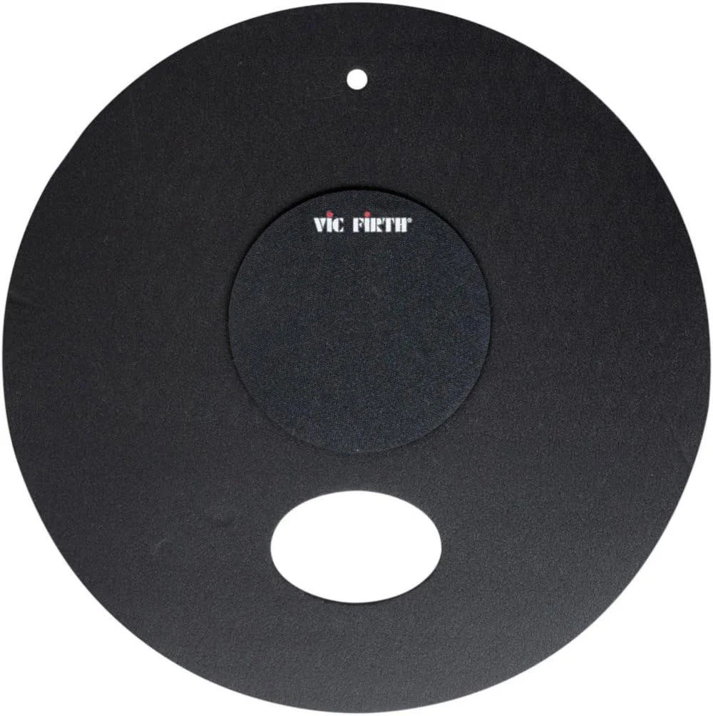 پد بی صدا کننده طبل و سنج 18 اینچی Vic Firth: پدهای 10، 12، 14 (x2)، 18 اینچی به همراه پد Hi-hat و 2 عدد پد سنج