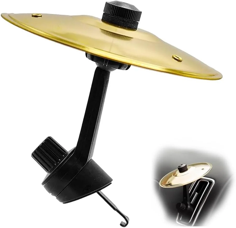 سنج تصادفی خودرو، هواکش سنج درام، سازهای کوبه ای درام دستی، تزئینات سازهای موسیقی درام تصادف خودرو، برای انواع وسایل نقلیه (طلایی)