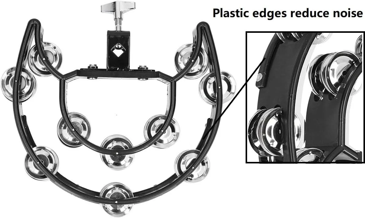 دایره زنگی نیمه ماه برای سنج های-هت، نصب روی درام، زنگوله های دوتایی با پیچ و مهره نصب، دایره زنگی برای لوازم جانبی کوبه ای درام دایره زنگی نیمه ماه برای سنج های-هت، نصب روی درام، زنگوله های دوتایی با پیچ و مهره نصب، دایره زنگی برای لوازم جانبی کوبه ای درام