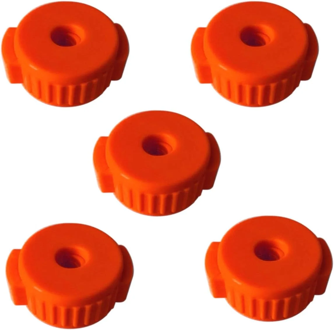5 بسته بست گیره رهاسازی سریع 6-8 میلی متر برای لوازم جانبی قطعات درام جاز سنج (قرمز)