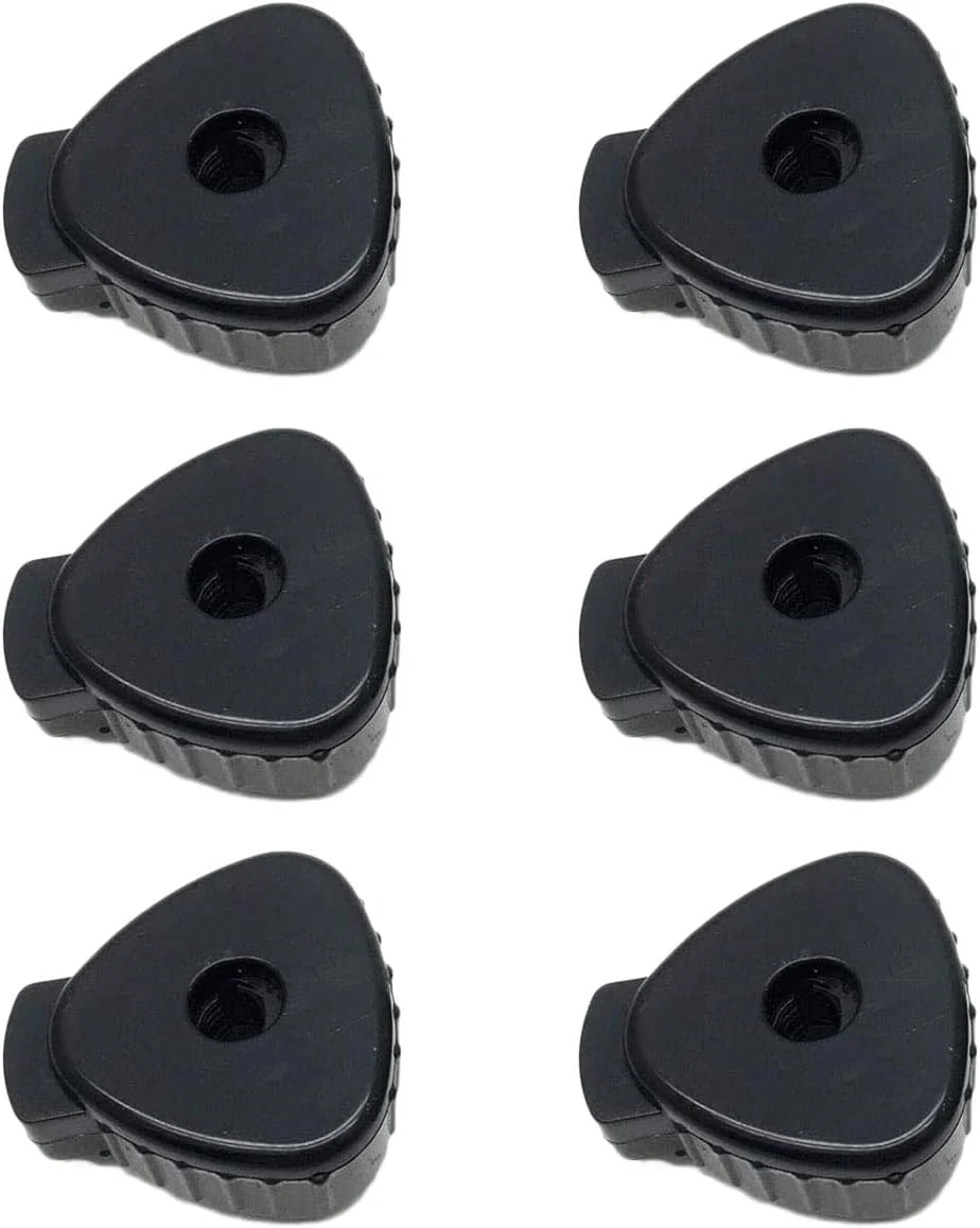 مهره رهاسازی سریع سنج پلاستیکی 6-8 میلی‌متری برای لوازم جانبی قطعات درام جاز، بسته 6 عددی