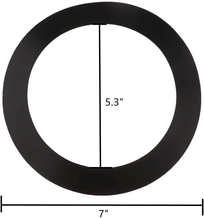 دو قطعه حلقه شابلون برش دهانه پورت برای درام باس (مشکی) دو قطعه حلقه شابلون برش دهانه پورت برای درام باس (مشکی)