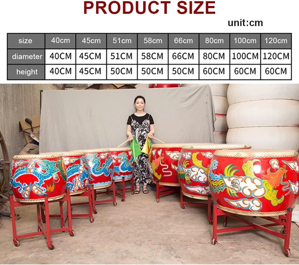 طبل دست ساز سنتی چینی BEdaW، طبل های نقاشی شده با طرح اژدها و ققنوس، طبل های جشنواره، ارائه شده برای نوازندگان حرفه ای، شامل پایه طبل، 40 سانتی متر طبل دست ساز سنتی چینی BEdaW، طبل های نقاشی شده با طرح اژدها و ققنوس، طبل های جشنواره، ارائه شده برای نوازندگان حرفه ای، شامل پایه طبل، 40 سانتی متر