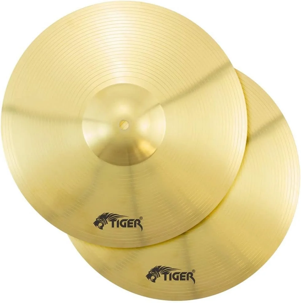 سنج های Hi-Hat تایگر CYM7-BR جفتی 14 اینچی - جایگزینی ایده آل برای کیت های درام مبتدی