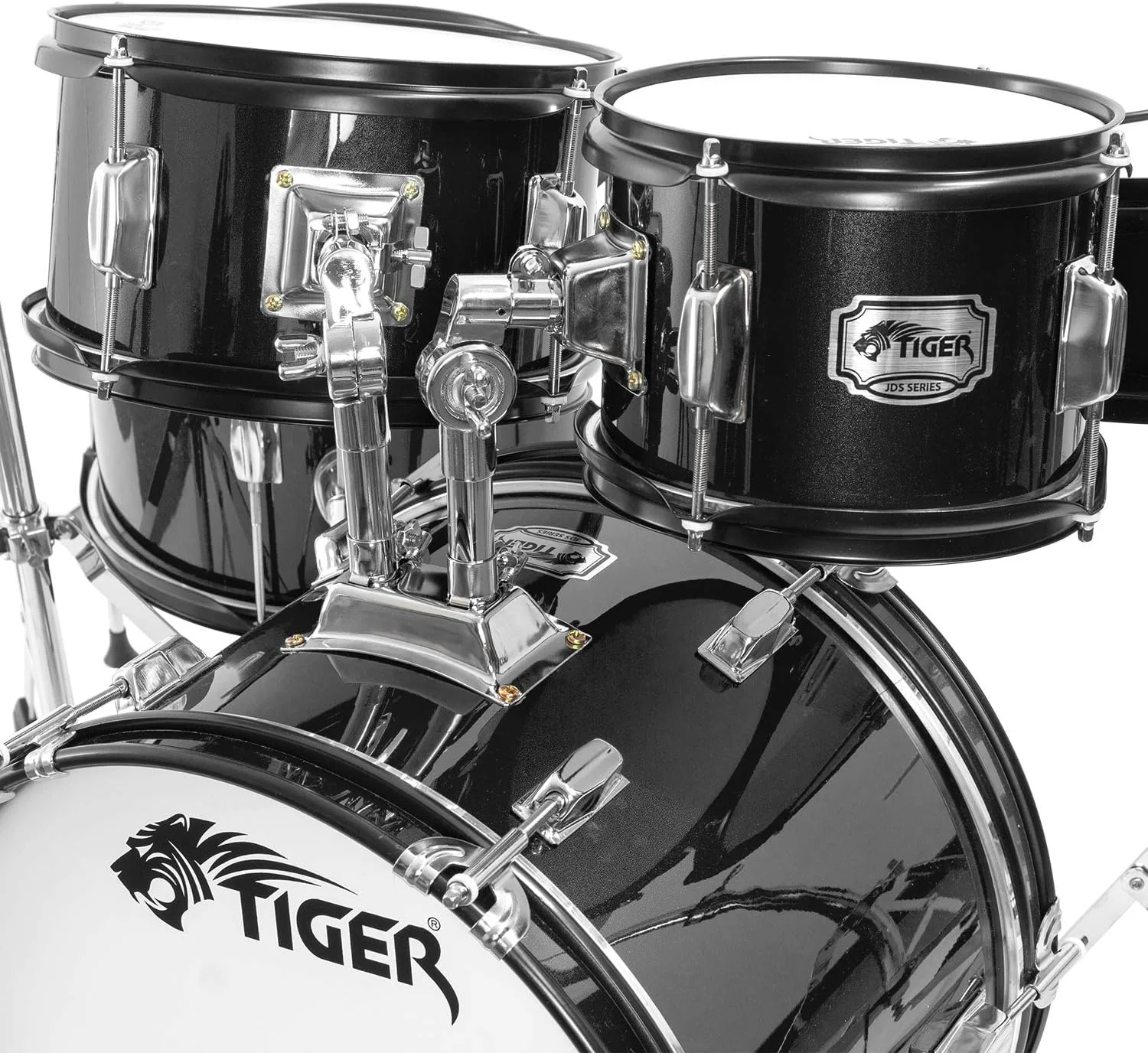 ست درام 5 تکه کودک تایگر JDS14-BK - مناسب برای سنین 3 تا 10 سال - شامل: اسنر، تامز، درام باس، پدال درام باس، های-هت، سنج های تصادف، صندلی و استیک - مشکی ست درام 5 تکه کودک تایگر JDS14-BK - مناسب برای سنین 3 تا 10 سال - شامل: اسنر، تامز، درام باس، پدال درام باس، های-هت، سنج های تصادف، صندلی و استیک - مشکی