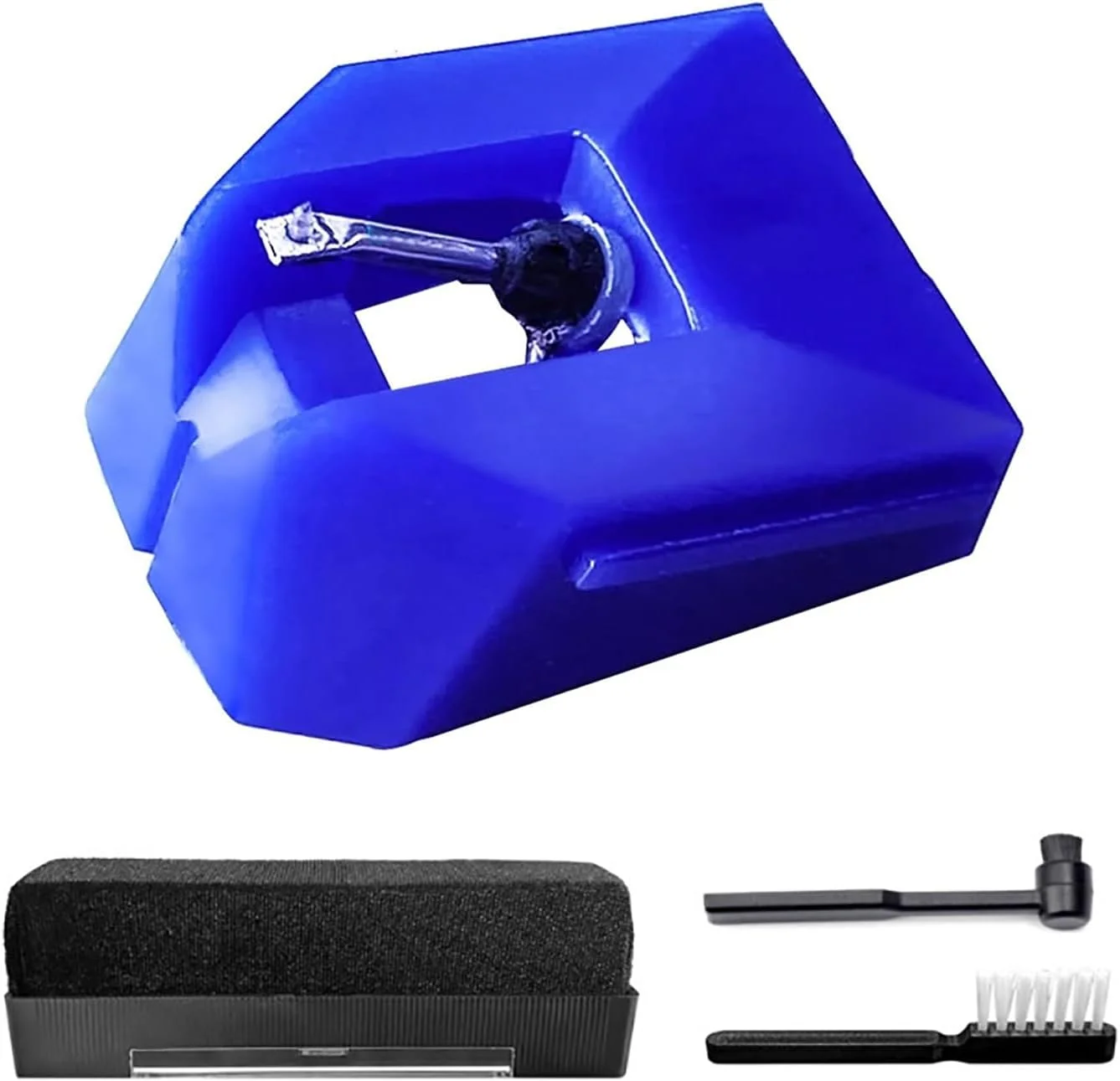 سوزن گرامافون، برس تمیز کننده و لوازم جانبی تعویض سوزن گرامافون