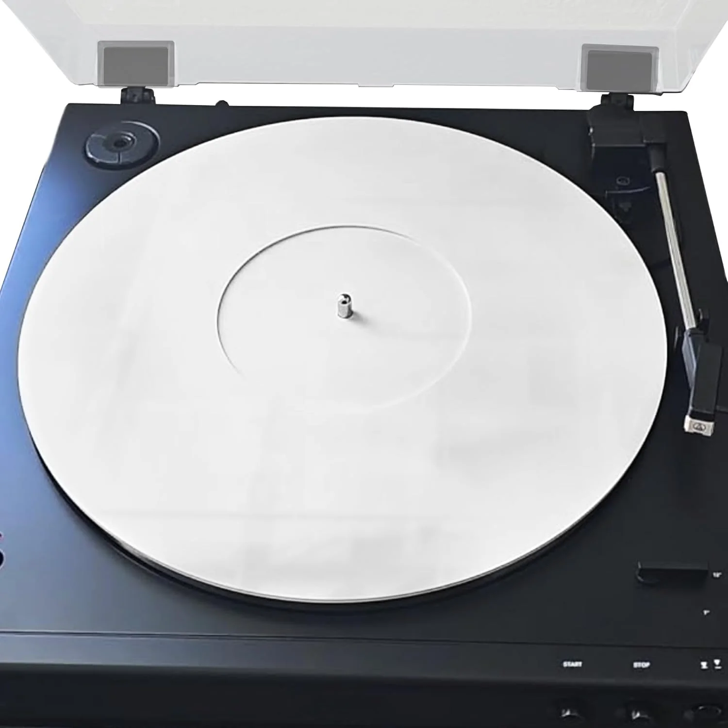 صفحه گردان اکریلیک سفید - زیرانداز صفحه برای گرامافون وینیل 12 اینچی - پوشش آنتی استاتیک، کاهش نویز و صداهای ناشی از الکتریسیته ساکن و گرد و غبار - کیفیت باس بهتر، زیرانداز گرامافون