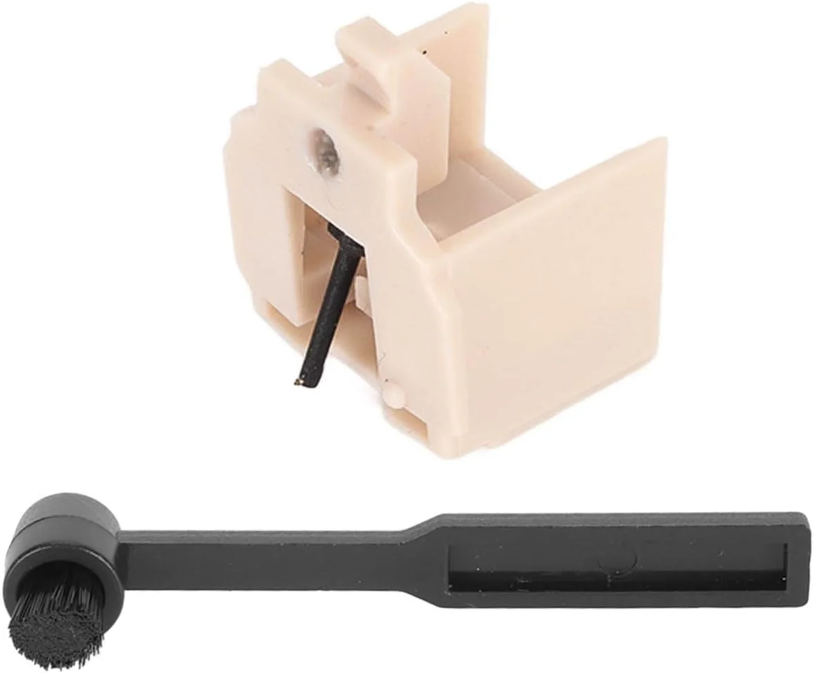 سوزن گرامافون Asixxsix، سوزن جایگزین گرامافون با برس تمیز کننده برای Technica AT AT PL300 LP60XBT USB، سوزن جایگزین برای گرامافون AT-