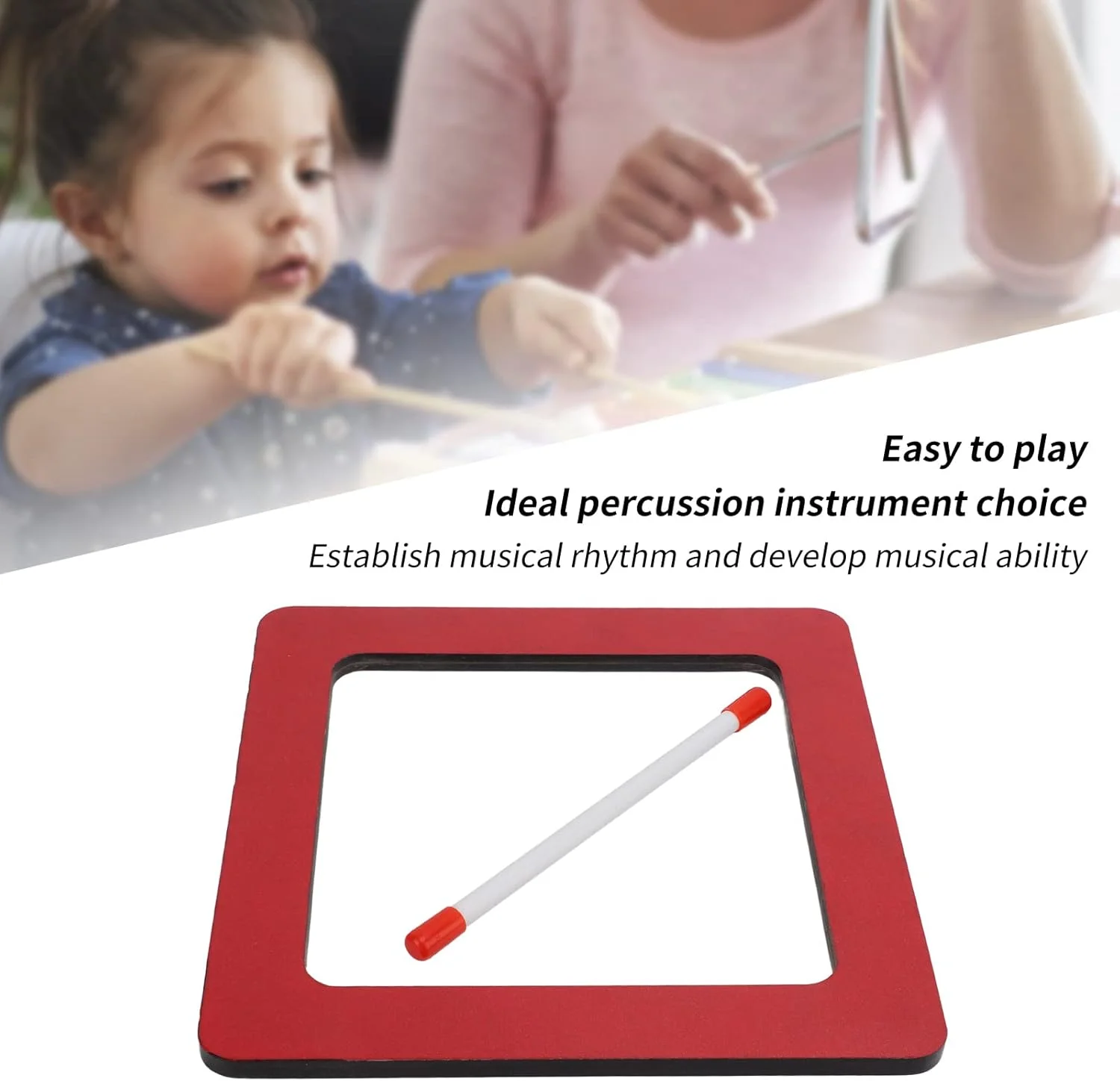 دف دستی کرایفوکت، نواختن آسان، صدای واضح و دلنشین، ساخت عالی، ساز کوبه ای کودک برای روشنگری، مناسب اسباب بازی (دف با شکل خاص (دف مربعی)) دف دستی کرایفوکت، نواختن آسان، صدای واضح و دلنشین، ساخت عالی، ساز کوبه ای کودک برای روشنگری، مناسب اسباب بازی (دف با شکل خاص (دف مربعی))