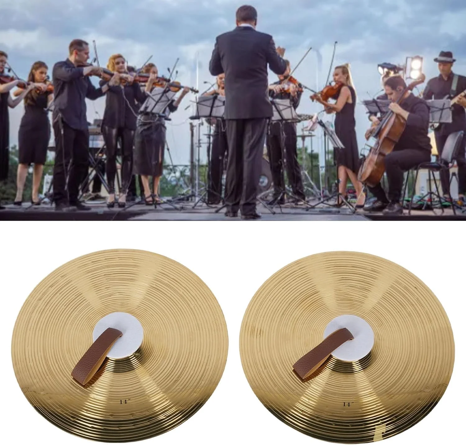 سنج های فلزی Cryfokt، یک جفت 14 اینچی با استفاده آسان و سختی بالا برای اجرای زنده سنج های فلزی Cryfokt، یک جفت 14 اینچی با استفاده آسان و سختی بالا برای اجرای زنده