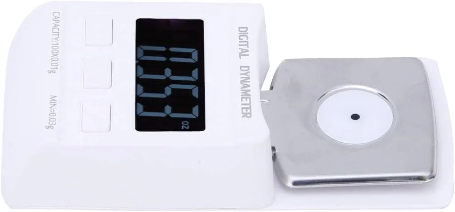 ترازو دیجیتال قابل حمل 100 گرمی با دقت 0.01 گرم برای اندازه گیری نیروی سوزن گرامافون با صفحه نمایش LCD