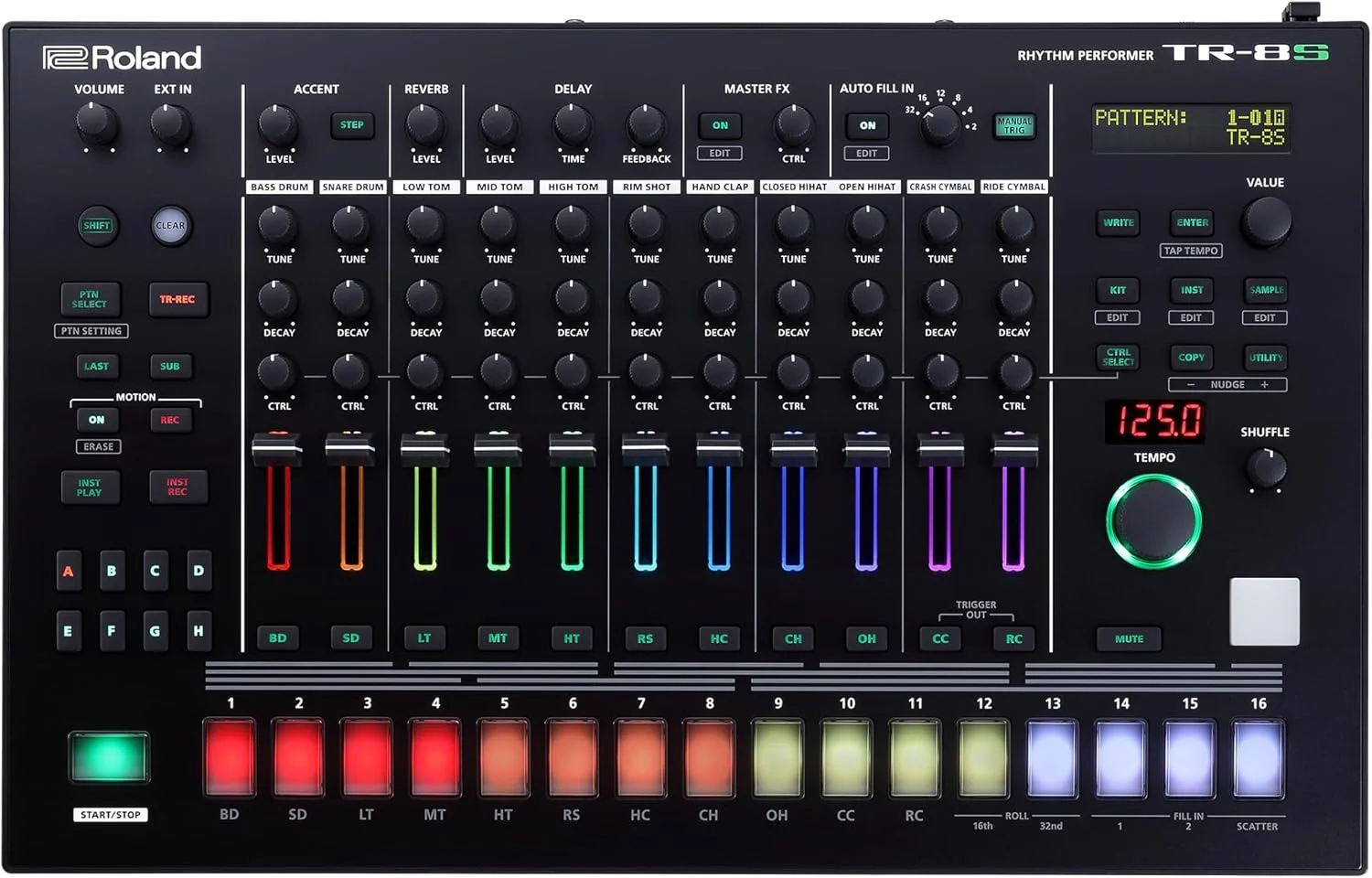 ماشین درام ریتم Roland Aira TR-8S، مشکی
