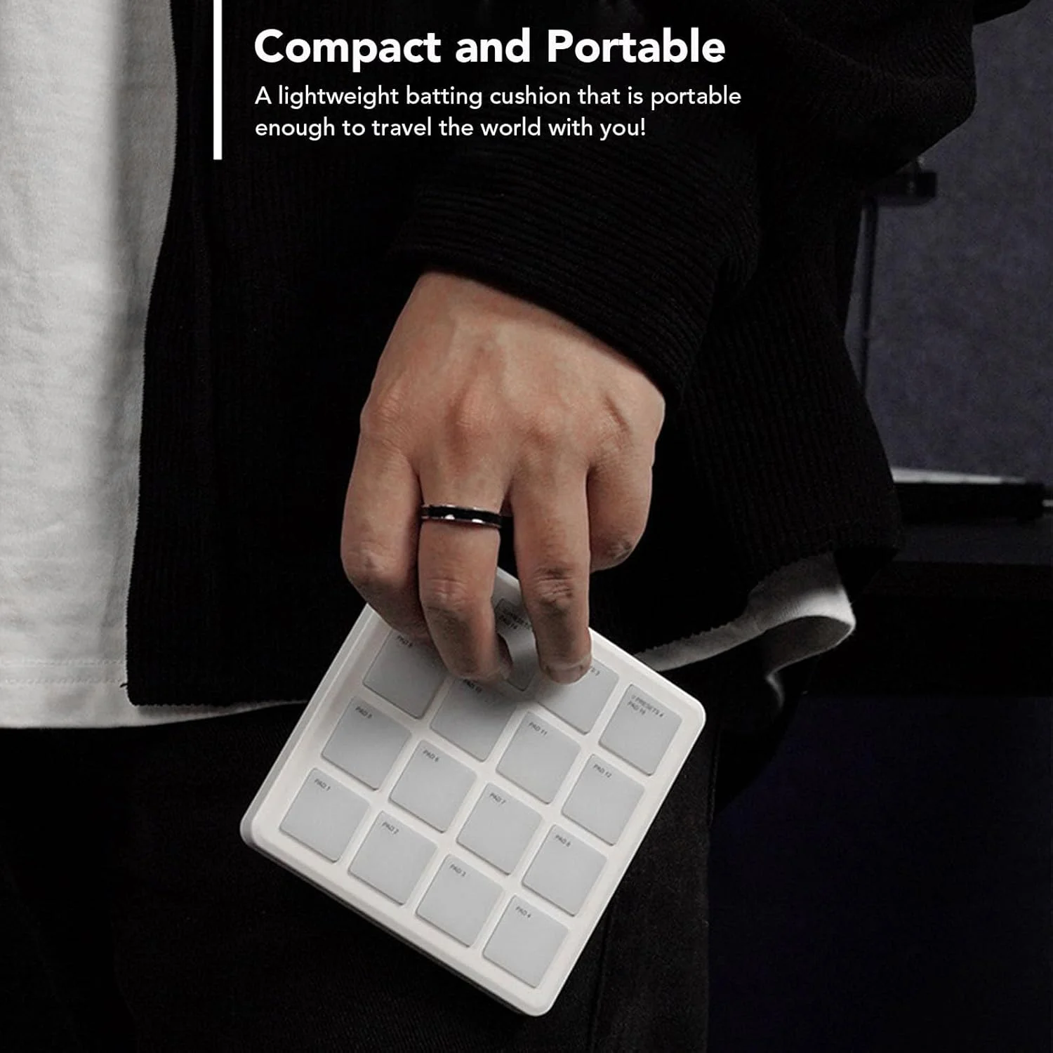 کنترلر پد MIDI بی سیم Bewinner با 16 پد درام با نور پس زمینه RGB، ابزار تولید موسیقی قابل حمل USB-C برای دستگاه های PC و Android کنترلر پد MIDI بی سیم Bewinner با 16 پد درام با نور پس زمینه RGB، ابزار تولید موسیقی قابل حمل USB-C برای دستگاه های PC و Android