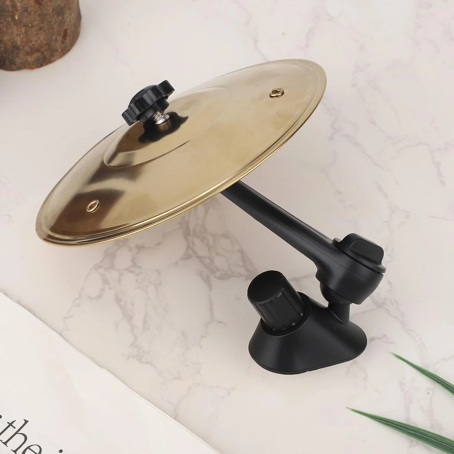 سنج بادی دریچه هوا خودرو، سنج مینی درام 13.8x13.8 سانتی متری برای دریچه خودرو، دکوراسیون استیل ضد زنگ خنده دار برای وسایل نقلیه برای سرگرم کننده تر کردن رانندگی