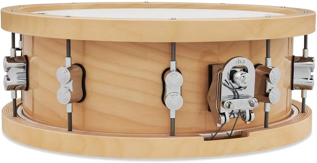 اسنر 20 لایه ای میپل PDP با حلقه های چوبی و سخت افزار کرومی، 14 x 5.5 اینچ