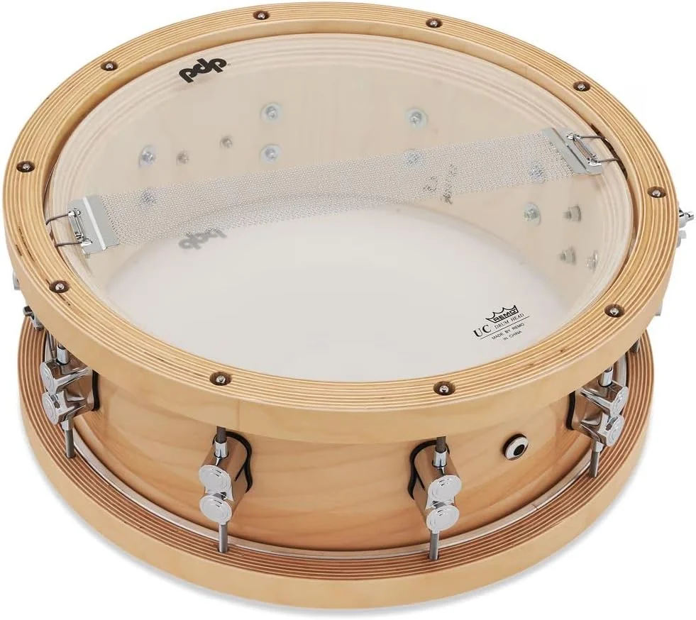 اسنر 20 لایه ای میپل PDP با حلقه های چوبی و سخت افزار کرومی، 14 x 5.5 اینچ