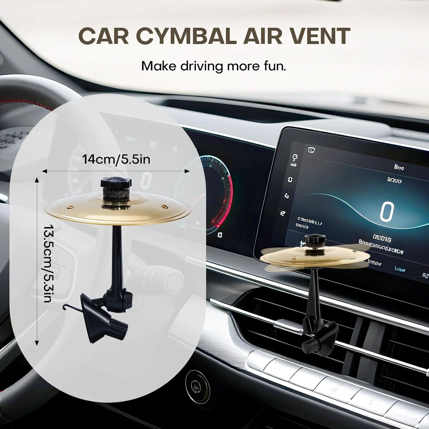 بسته 2 عددی سنج های کوچک درام ماشین با گیره دریچه هوا - لوازم جانبی خنده دار موسیقی داشبورد برای دوستداران موسیقی، مناسب برای اکثر وسایل نقلیه، زرد بسته 2 عددی سنج های کوچک درام ماشین با گیره دریچه هوا - لوازم جانبی خنده دار موسیقی داشبورد برای دوستداران موسیقی، مناسب برای اکثر وسایل نقلیه، زرد