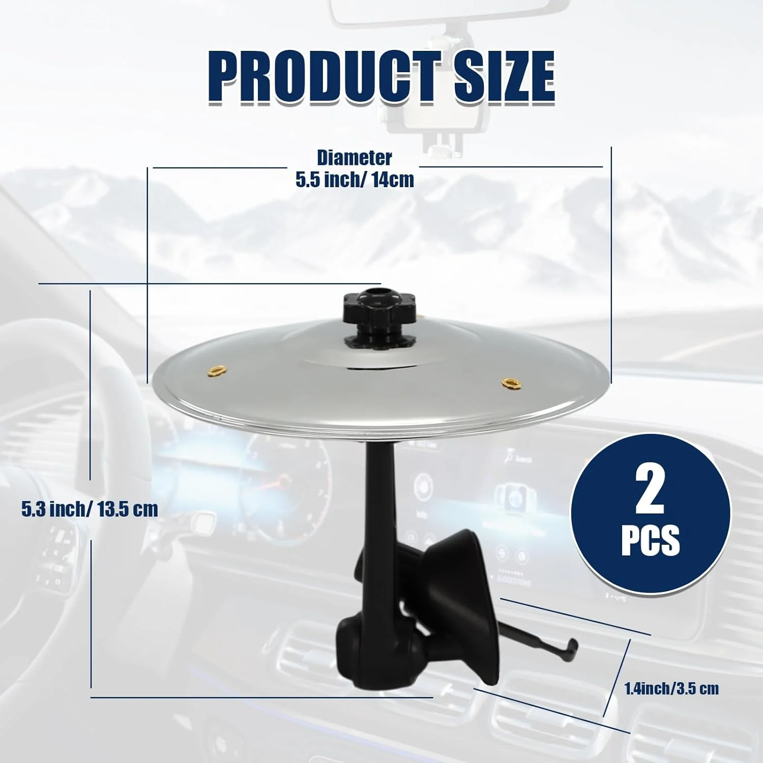 گیره دریچه هوای خودرو طرح سنج - لوازم جانبی تزئینی ست درامز برای خودروها، تزئینات سنج تصادف جهانی خودرو (پلاتیو د باتریا پارا اتو)