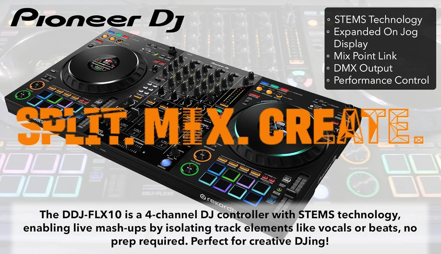 پکیج کنترلر دی‌جی پایونیر DDJ-FLX10 به همراه استند لپ‌تاپ، هدفون و دستمال پولیش آستین بازار