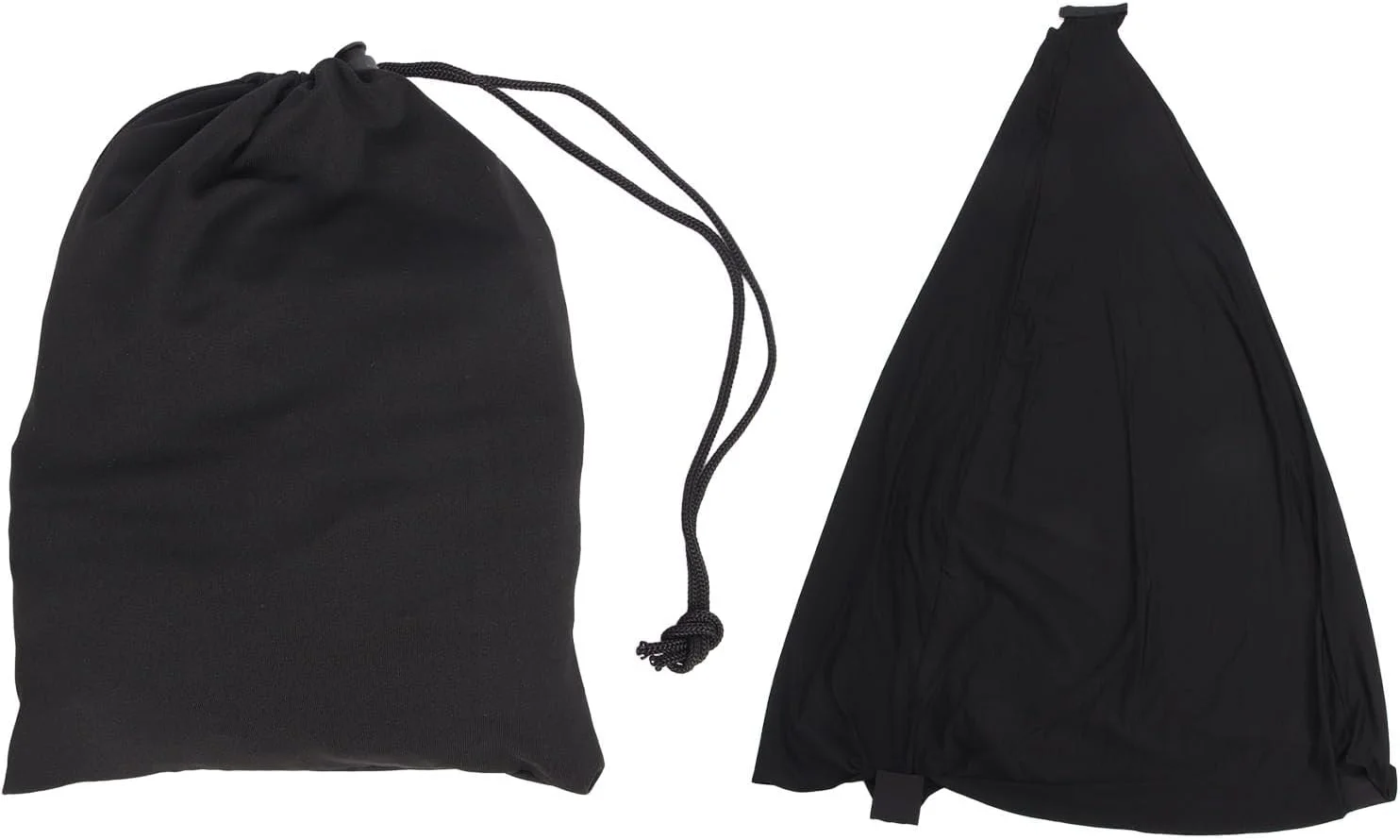 روکش پایه سه پایه بلندگو Eujgoov، پارچه کشی قابل تنظیم DJ، روکش پایه سه پایه بلندگو از جنس الیاف پلی یورتان قابل انعطاف با بست برای ضیافت ها، عروسی ها، کنسرت ها (مشکی)