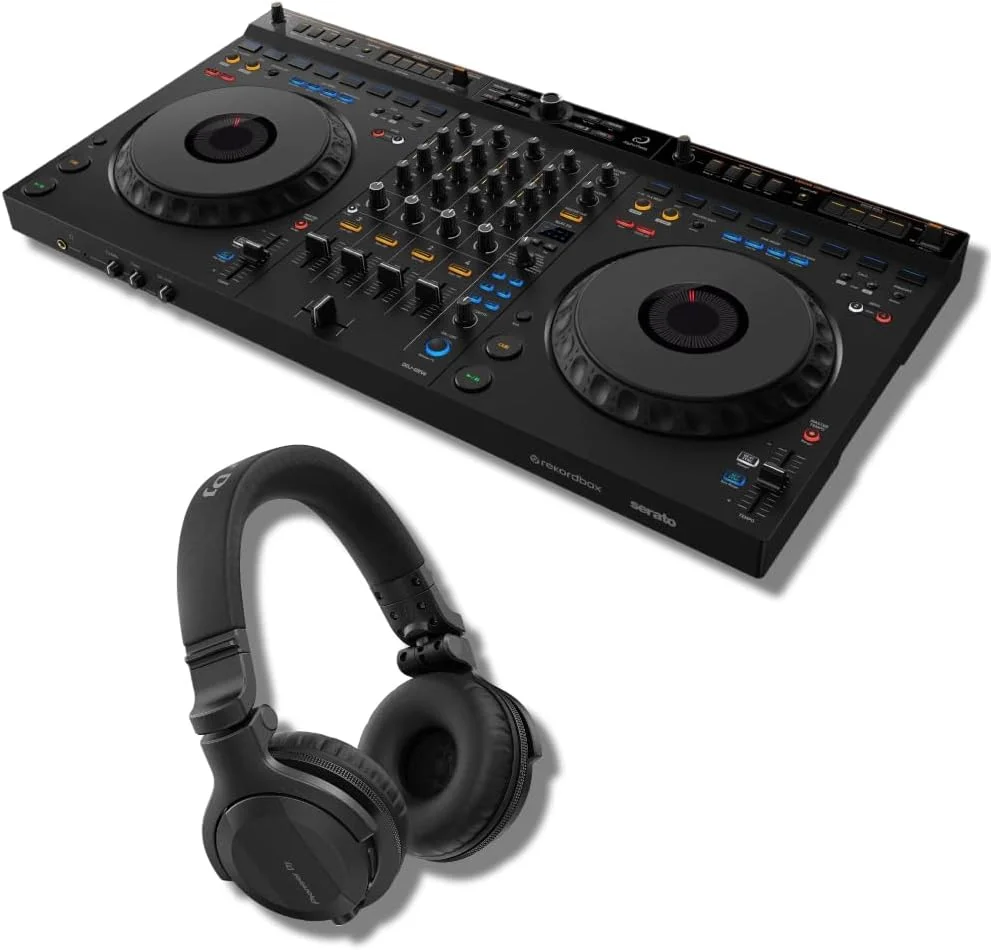 کنترلر دی‌جی 4 کاناله DDJ-GRV6 با مدار Groove و هدفون دی‌جی روگوشی Pioneer HDJ-CUE1