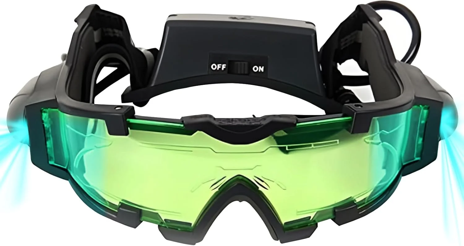 عینک دید در شب، عینک چراغ LED، دستگاه دید در شب، عینک رانندگی در شب