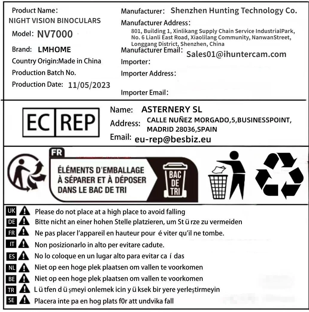دستگاه دید در شب، 4K 4000mAh قابل شارژ 3 اینچی با برد 600 متری و زوم دیجیتال 5X، دوربین دوچشمی مادون قرمز IP65 برای شکار، کمپینگ، مشاهده با کارت TF 32 گیگابایتی دستگاه دید در شب، 4K 4000mAh قابل شارژ 3 اینچی با برد 600 متری و زوم دیجیتال 5X، دوربین دوچشمی مادون قرمز IP65 برای شکار، کمپینگ، مشاهده با کارت TF 32 گیگابایتی