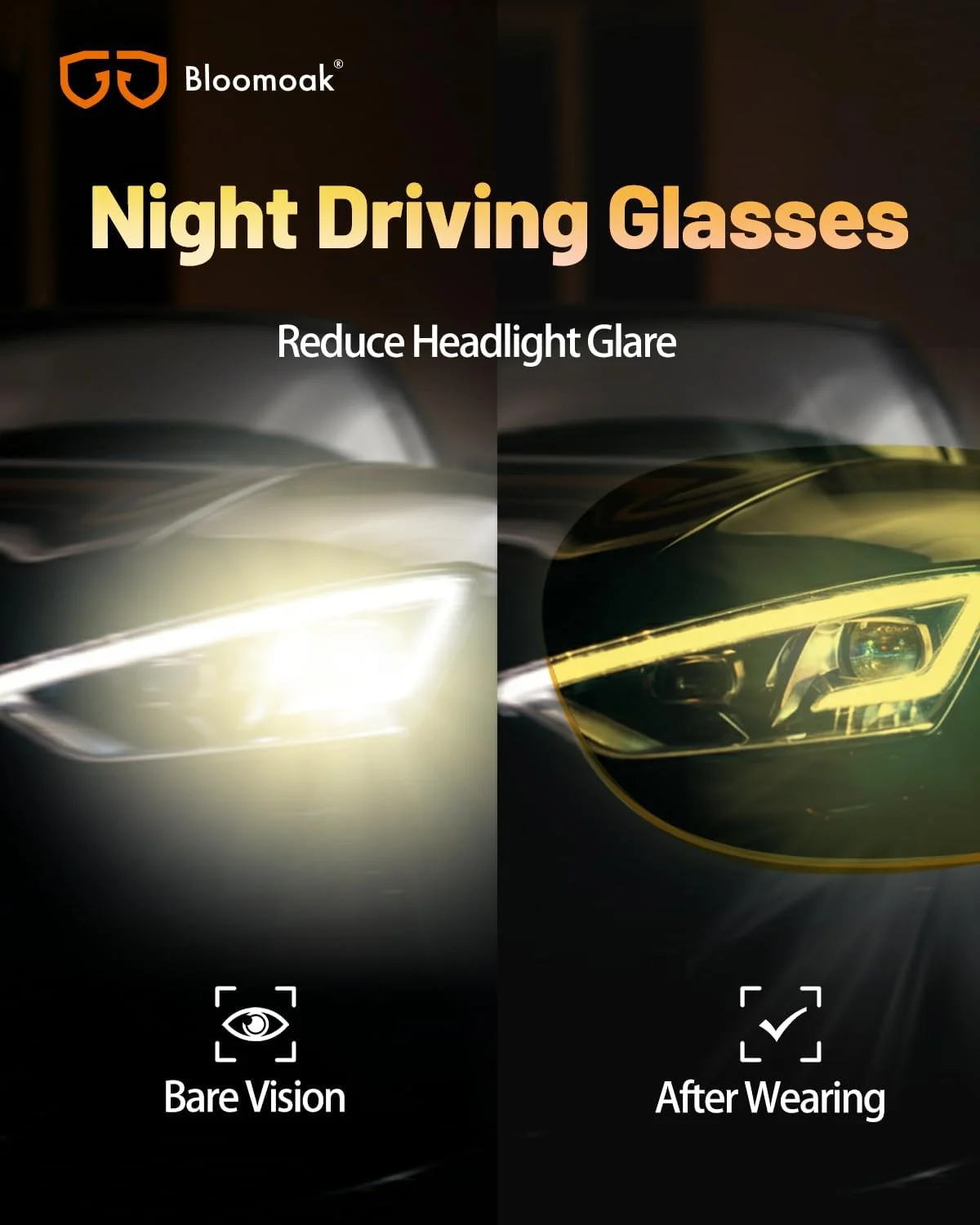 عینک رانندگی در شب | HD نیمه حاشیه | پلاریزه | فلز فوق سبک (عینک دید در شب) عینک رانندگی در شب | HD نیمه حاشیه | پلاریزه | فلز فوق سبک (عینک دید در شب)