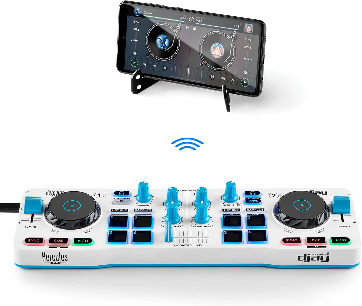 میکسر دی‌جی هرکولس DJControl Mix آبی