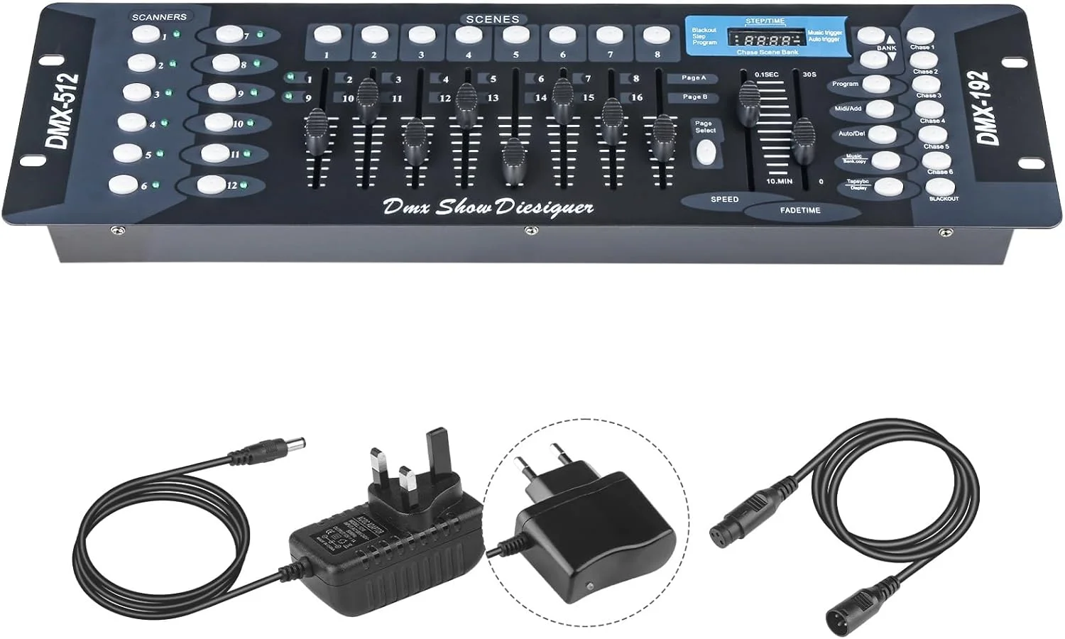 کنترلر DMX، کنسول DMX 192 کاناله، کنترلر نورپردازی DMX512 برای ویرایش برنامه نورپردازی صحنه
