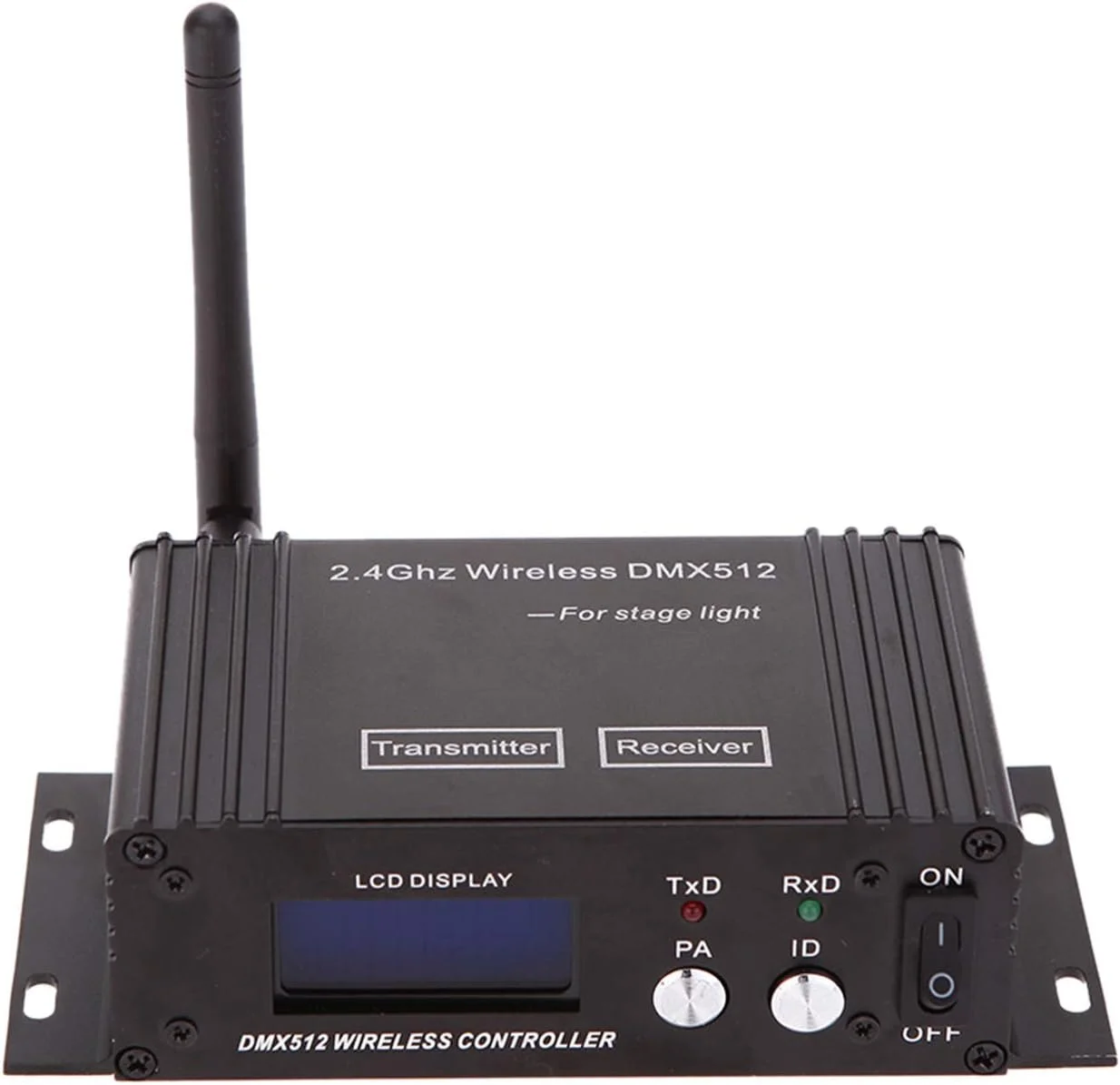 کنترلر DMX 512، فرستنده و گیرنده بی سیم DMX 2.4G با صفحه نمایش LCD، تکرار کننده DMX با توان قابل تنظیم، کنسول نورپردازی کنترلر نور حرفه ای DJ برای نور مهمانی دیسکو DJ