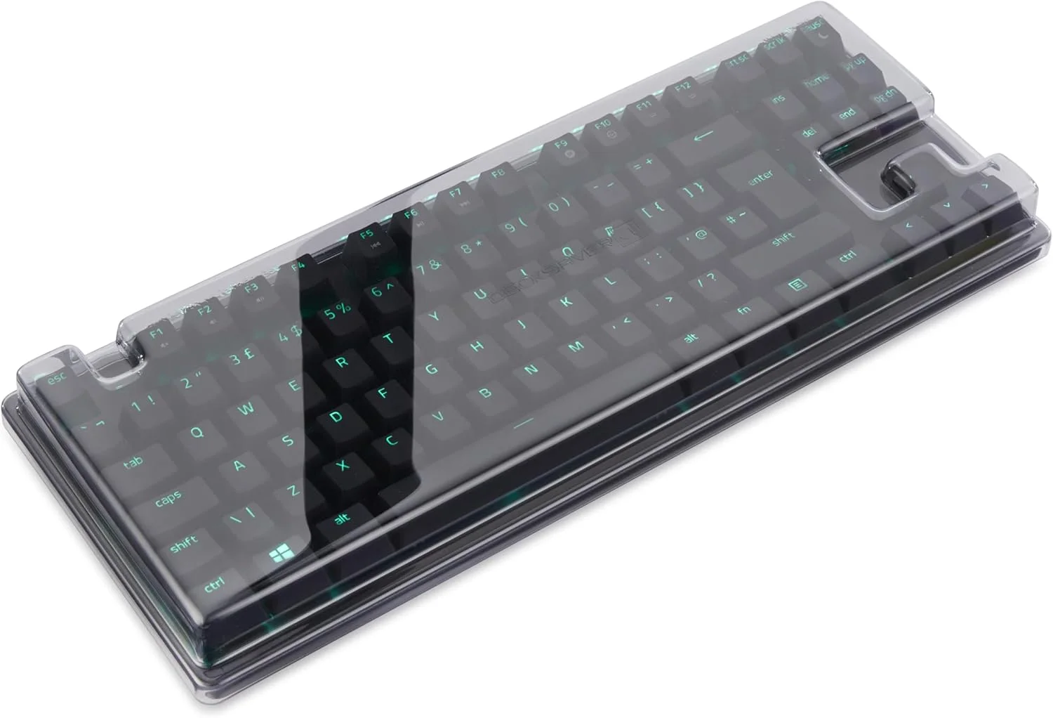 محافظ Decksaver برای سری کیبورد Razer Huntsman V2 TKL - درب محافظ دودی/شفاف، ساخت انگلستان - انتخاب گیمرها برای محافظت بی نظیر